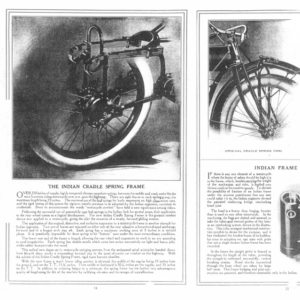 1913 Indian RS350 Clippings from Indian Sales Catalog with some bike specifications A1b [350] Manual