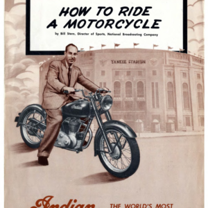 1949 Indian RS555 How to Ride a Motorcycle Indian Motorcycles A1b [555] Manual