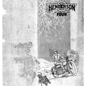 1915 Henderson RS160 Henderson Motorcycle Brochure Model E upload [160] Manual