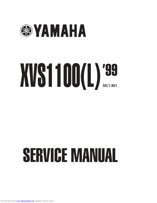 1998-2006 yamaha xvs1100l Manual