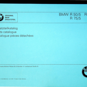 1969 BMW RS592 R50 5 R60 5 R75 5 Parts Catalog [592] Manual