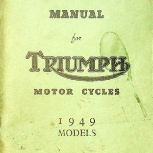 1949 Triumph RS674 Instruction for Triumph Motorcycles [674] pdf Manual