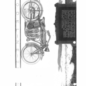 1921 Indian RS395 Clippings from Indian Sales Catalog with some bike specifications A1b [395] Manual