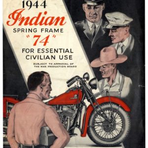 1944 Indian RS538 The New Indian Spring Frame 74 A1b [538] Manual