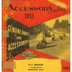 1955 H RS308 D Harley Davidson Accessories Catalog A1b [308] Manual