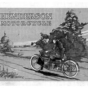 1912 Henderson RS156 Henderson Motorcycle Brochure B and W Copy upload [156] Manual