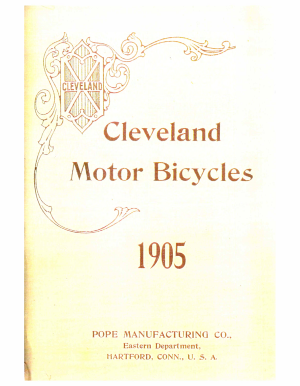 1905 Cleveland RS24 Cleveland Motor Bicycles Pamphlet [24] Manual