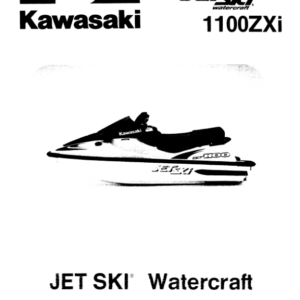 1997-1998 Kawasaki 34404 JT1100 STX JetSki 1 Manual