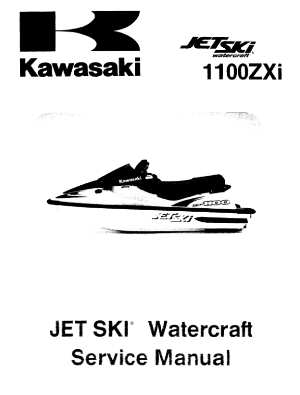 1997-1998 Kawasaki 34404 JT1100 STX JetSki 1 Manual