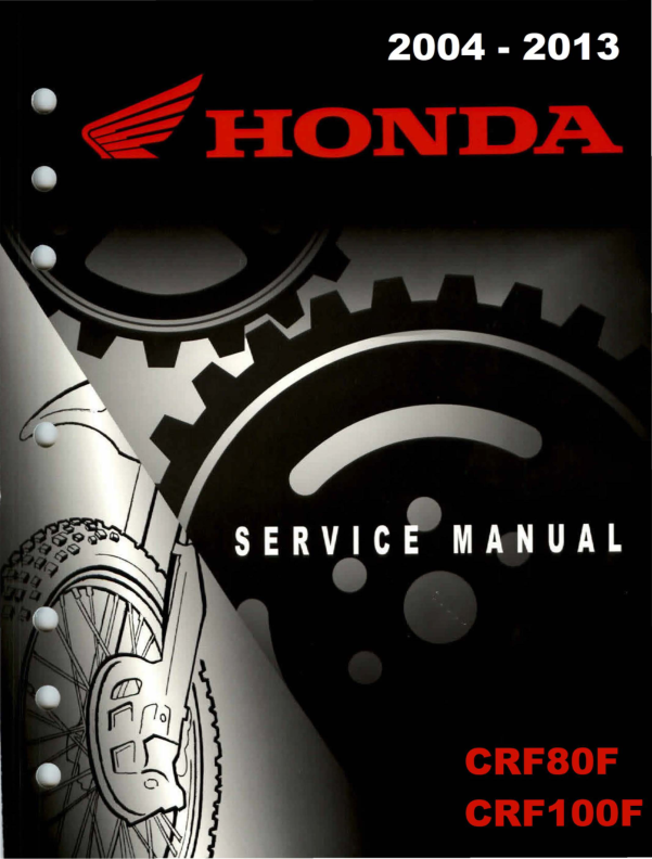 2004-2013 Honda CRF80F CRF100F Manual