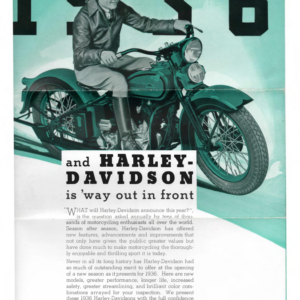 1936 H RS279 D and Harley Davidson Pamphlet A1b [279] Manual