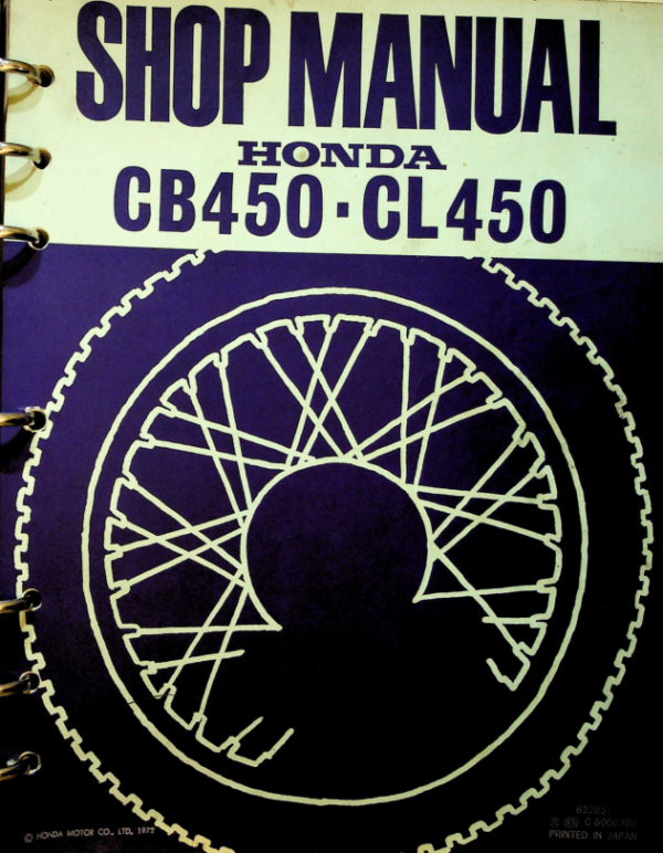 1968 Honda RS841 CB CL450 Factory [841] pdf Manual