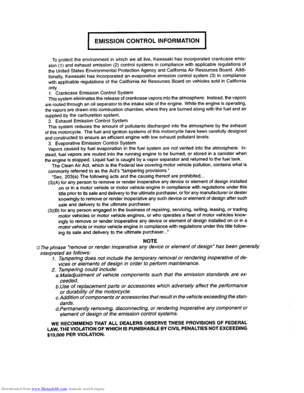 2002-2005 Kawasaki ZZR1200 Manual - Image 2