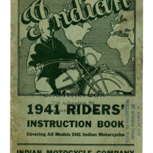 1941 Indian RS528 Indian Riders Instruction Book A1b [528] Manual
