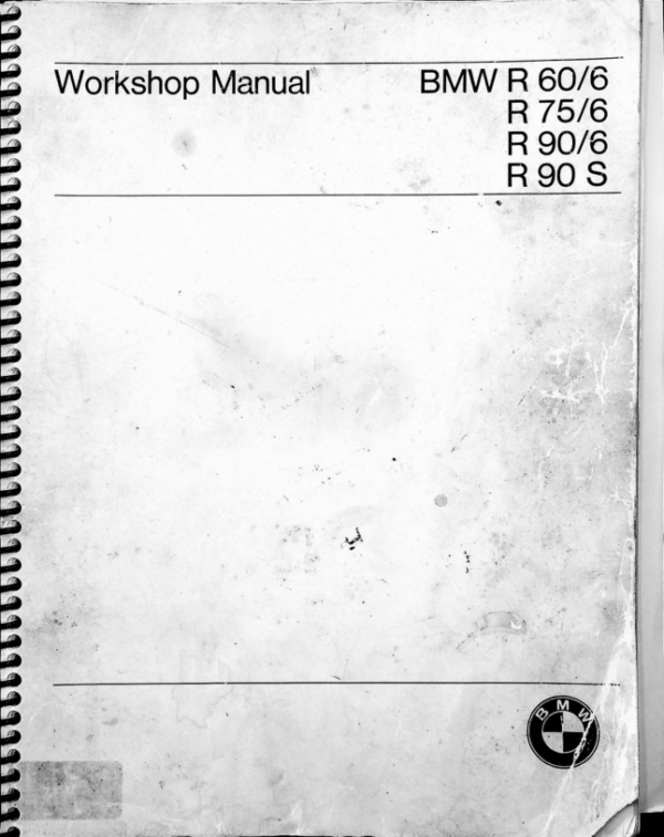 BMW RS856 197x R60 6 R75 6 R90 6 R90 S Work Shop [856] pdf Manual