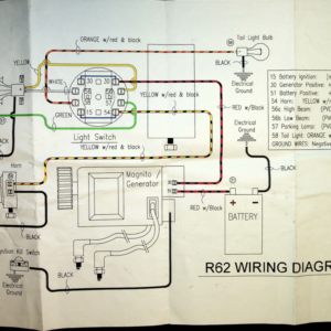 1928 BMW RS859 R62 Wiring Diagram [859] Manual