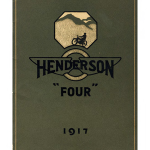 1917 Henderson RS163 Henderson Four Model G Brochure upload SC [163] Manual