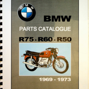 1969-1973 BMW RS863 Parts Catalog R50 R60 R75 [863] Manual