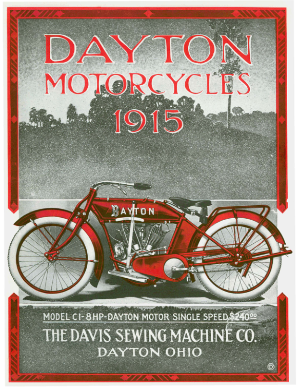 1915 Dayton RS3 Dayton Motorcycles Pamphlet Models C 1 through C 8 described [3] Manual