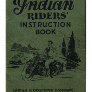 1932 Indian RS476 Indian Riders Instruction Book A1b [476] Manual