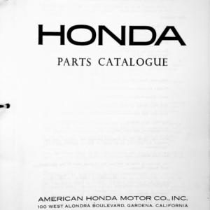 1960-1968 Honda RS836 C102 Parts [836] pdf Manual