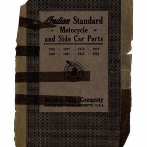 1916-1923 Indian RS368 Indian Standard Motocycle and Side Car Parts pp Cover 115 A1b [368] Manual