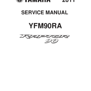 2011 raptor 90 yfm90ra Manual