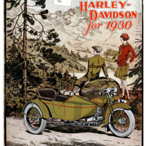 1930 H RS262 D Harley Davidson for Brochure 1 A1b [262] Manual