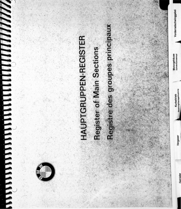 1955-1966 BMW RS588 R50 R50S R60 R69S Parts Catalog conv [588] Manual