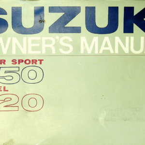 1967 Suzuki RS672 Super Sport 250 Model T20 Owners [672] pdf Manual