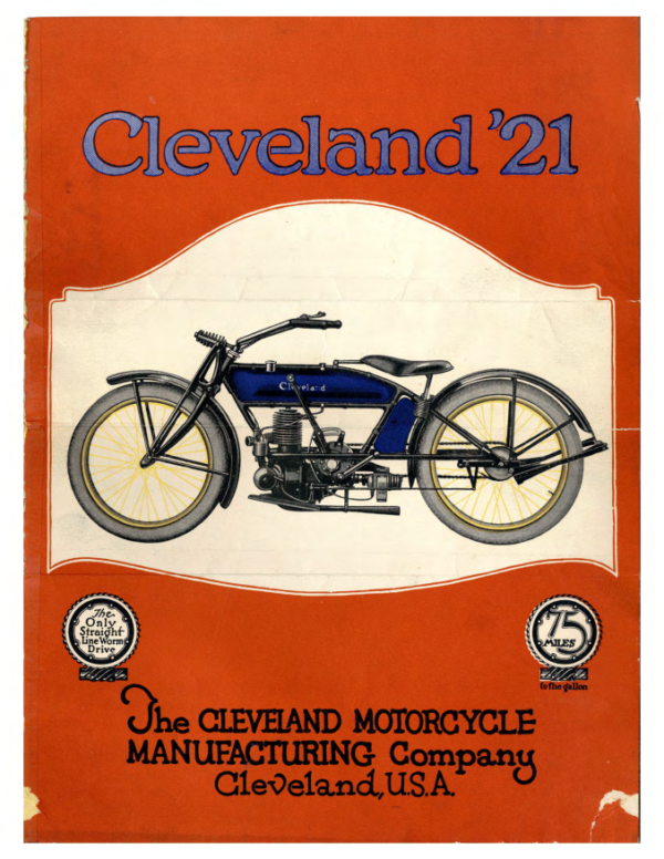1921 Cleveland RS29 Cleveland 21 Pamphlet [29] Manual