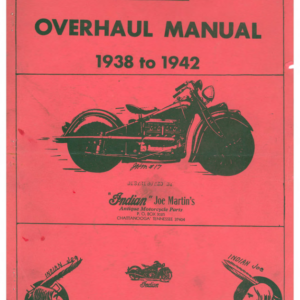 1938-1942 Indian RS508 Indian 4 Repair and Overhaul A1b [508] pdf Manual