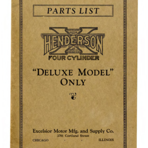 1925 Henderson RS179 Parts List Henderson Deluxe Model Only upload [179] Manual