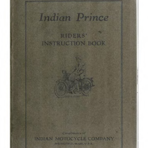 1925 Indian RS415 Indian Prince Riders Instruction Book A1b [415] Manual