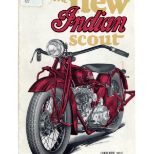 1928 Indian RS447 The New Indian Scout Pamphlet A1b [447] Manual