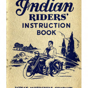 1937 Indian RS501 Indian Riders Instruction Book A1b [501] Manual