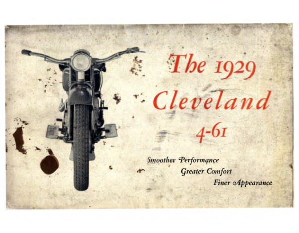1929 Cleveland RS36 The Cleveland 4 61 Pamphlet [36] Manual