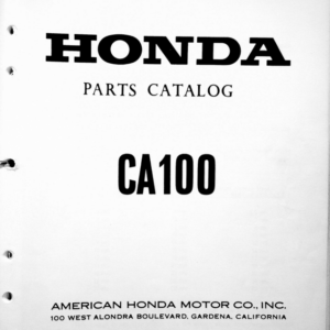 1960-1968 Honda RS837 CA100 Parts Wir Dia [837] pdf Manual