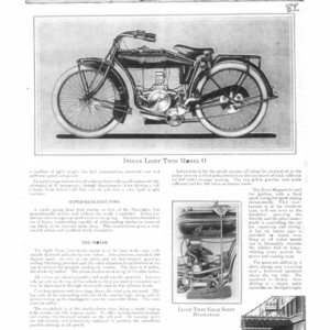 1919 Indian RS384 Clippings from Indian Sales Catalog with some bike specifications A1b [384] Manual