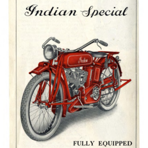 1922 Indian RS400 Indian Special Indian Motorcycles Pamphlet A1b [400] Manual