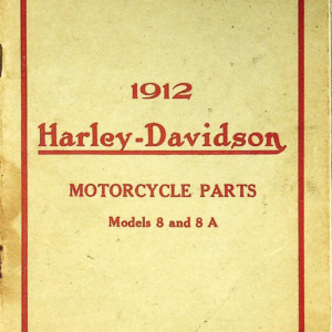 1912 H RS606 D Motorcycle Parts Models 8 and 8a [606] Manual