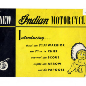 1951 Indian RS575 The New Indian Motorcycles Brochure A1b [575] Manual