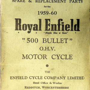 1959-1960 Royal RS662 Enfield Spare and Replacement Parts [662] Manual