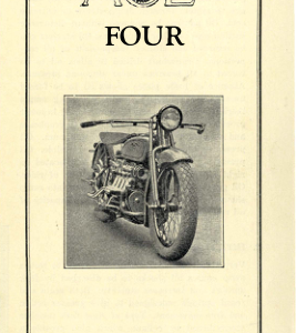 1927 Ace RS12 Improvements Ace Four Pamphlet Indian Motocycle Company [12] Manual