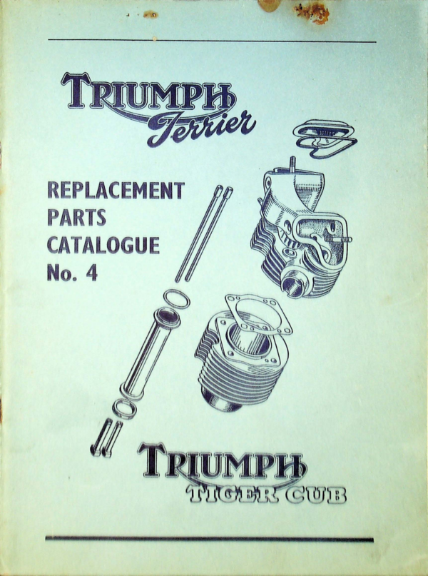 Triumph RS683 Triumph Terrier Replacement Parts Catalogue No4 Tiger Cub [683] Manual