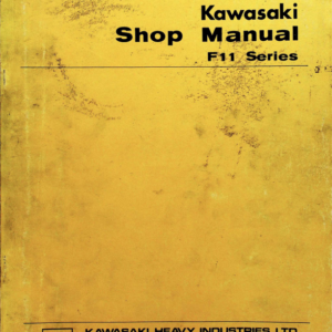 1973-1975 Kawasaki RS720 F11 series Shop [720] pdf Manual