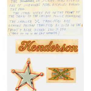 1925 Henderson RS177 Henderson Decals Approx upload [177] Manual