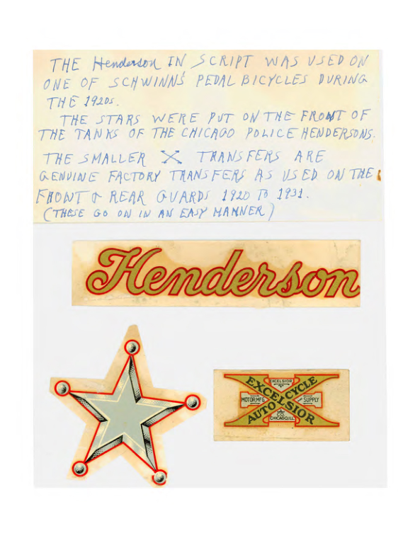 1925 Henderson RS177 Henderson Decals Approx upload [177] Manual